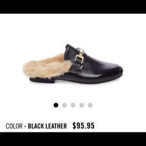 NWOT Steve Madden Leather Mules